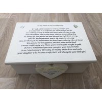 Shabby Chic Stil Personalisierte Mutter Der Braut - Wedding Schmuck Andenken Box Mama Auf Hochzeit Tag Geschenk Mam Mom von SCPLTD