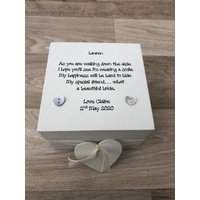 Shabby Personalisierte Chic Special Friend Auf Ihrem Hochzeitstag Geschenk Trinket Braut Best Schmuck Box Sentimental Andenken von SCPLTD