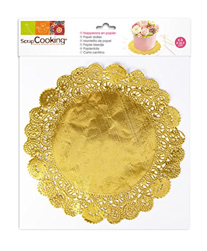 ScrapCooking 5209 Platzdeckchen, Papier, lebensmittelecht, 33 x 26 x 0,5 cm, 6 Stück von ScrapCooking