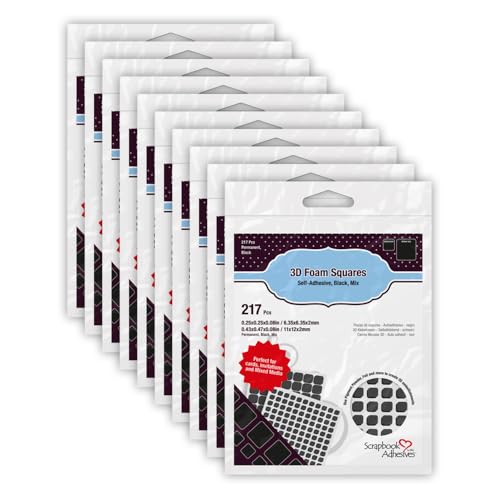 Scrapbook Adhesives by 3L 3D Adhesive Foam Squares, Sonstige, Black, 0.08 x 1.89 x 2.56 cm von Scrapbook Adhesives