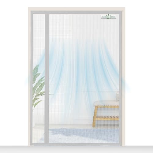 SCREEN DOOR Fliegengitter Tür 100x170cm | Umkehrbare Fliegengitter Balkontür mit Links/Rechts-Öffnung, Einfacher Zugang, Insektenschutz – Grau SCREEN DOOR Fliegengitter Tür 100x170cm | Umkehrbare Fliegengitter Balkontür mit Links/Rechts-Öffnung, Einfacher Zugang, Insektenschutz – Grau von SCREEN DOOR