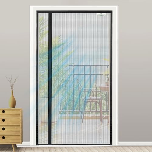 SCREEN DOOR Fliegengitter Tür 135x250cm | Umkehrbare Fliegengitter Balkontür mit Links/Rechts-Öffnung, Einfacher Zugang, Insektenschutz – Schwarz SCREEN DOOR Fliegengitter Tür 135x250cm | Umkehrbare Fliegengitter Balkontür mit Links/Rechts-Öffnung, Einfacher Zugang, Insektenschutz – Schwarz von SCREEN DOOR