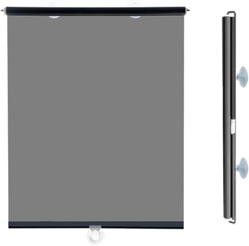 Balkon Rollos mit Saugnäpfen Verdunkelungsvorhang Einziehbares Saugnapf-Rollo-Fensterrollo Ohne Bohren,Verdunkelung Rollos ohne Bohren,Fensterrollos,UV-Schutz Wasserdichter von SCREENKART