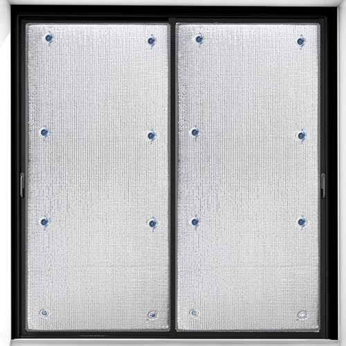 Doppelte Aluminium Blasen-isolierfolie, Völlig Verdunkelungsfolie,Sonnendach Isolierfolie,8mm,Einfach zu Demontieren, blendschutz Hitzeschutz Fenster Tönungsfolie von SCREENKART