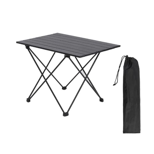 SCREENKART Tragbarer Campingtisch, Leichter Klapptisch mit Aluminium-Tischplatte und Tragetasche, einfach zu tragen, Klapptisch Campingtische Kleiner, Tragbarer Outdoor Strandtisch von SCREENKART