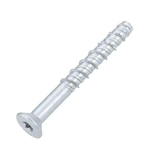 Betonschrauben mit Korrosionsschutz Option 1 Senkkopf (6 x 50 mm - 100 Stück) von SCREW REBEL