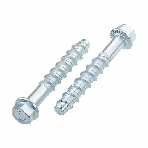 Betonschrauben verzinkt Option 1 Sechskantkopf 10 x 80 mm - 50 Stück von SCREW REBEL