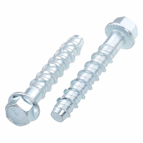 Betonschrauben verzinkt Option 1 Sechskantkopf 12 x 90 mm - 25 Stück von SCREW REBEL