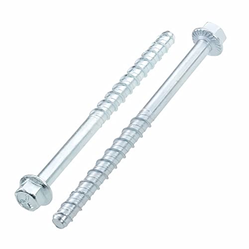 Betonschrauben verzinkt Option 1 Sechskantkopf 6 x 100 mm - 25 Stück von SCREW REBEL