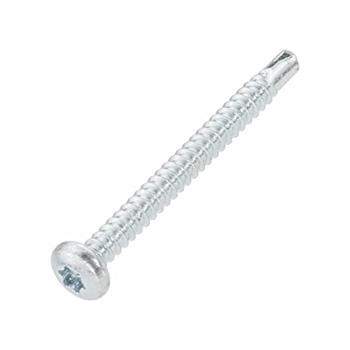 Bohrschraube mit Linsenkopf verzinkt, TX, DIN-7504-N HT (4.8 X 120 mm / 100 Stück) von SCREW REBEL