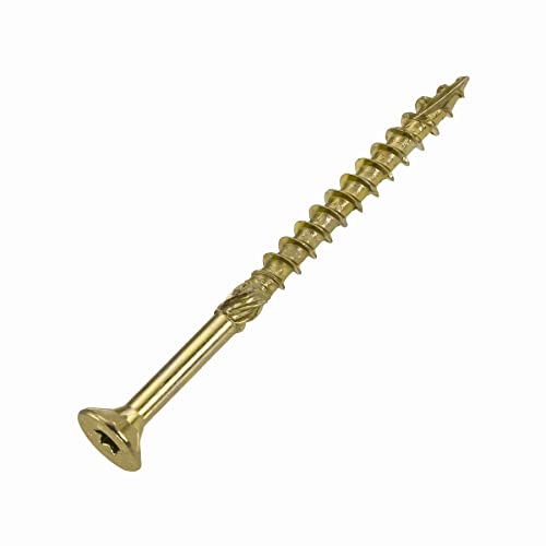 Holzbauschraube 3,0 x 30 mm, 500 Stück Spanplattenschrauben gelb verzinkt mit CE Prüfung - Holzschraube TX10 von SCREW REBEL