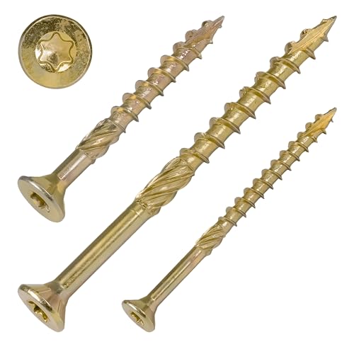 Holzbauschraube 5x40 mm - 200 Stück, gelb verzinkt, TX 25, Cut-Spitze, Reibteil, ETA | SCREW REBEL Holzbauschraube 5x40 mm - 200 Stück, gelb verzinkt, TX 25, Cut-Spitze, Reibteil, ETA | SCREW REBEL von SCREW REBEL