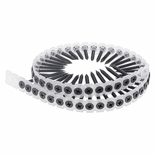 SCREW REBEL Magazinierte Schnellbauschrauben Feingewinde 3,9 x 45 mm - 5.000 Stück, Magazinschrauben mit Doppelganggewinde, PH2 von SCREW REBEL