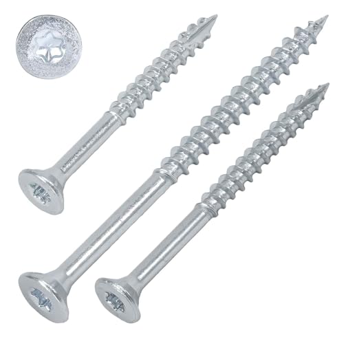 SCREW REBEL Spanplattenschrauben 4,0 x 40 mm - 50 Stück mit Teilgewinde und Cut-Spitze, Antrieb TX20, Senkkopf, verzinkt von SCREW REBEL