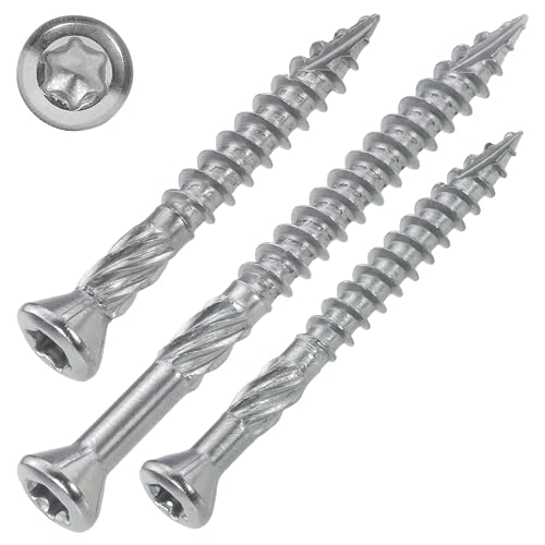 SCREW REBEL Terrassenschrauben 6,0 x 60 mm - 100 Stück - Edelstahl gehärtet martensitisch mit Zulassung ETA von SCREW REBEL