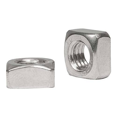 SCREW REBEL Vierkantmutter Edelstahl A2-70, DIN 557 – M5, 200 Stück, Einlegmutter normale Form von SCREW REBEL