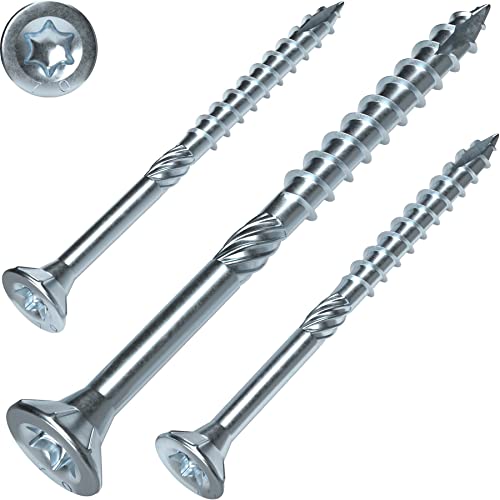 Screw Rebel Holzbauschrauben 4,0 x 50 mm ETA Zulassung - Senkkopfschraube, hell verzinkt, 500 Stück von SCREW REBEL