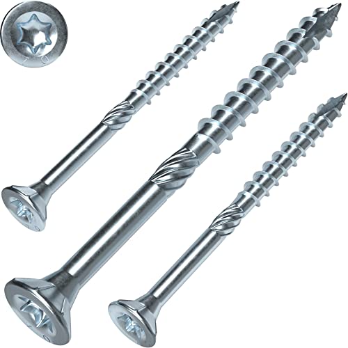 Screw Rebel Holzbauschrauben 5,0 x 120 mm ETA Zulassung - Senkkopfschraube, hell verzinkt, 200 Stück von SCREW REBEL
