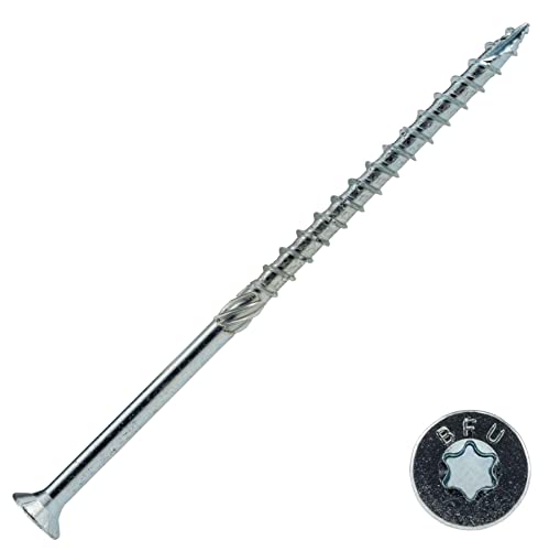 Screw Rebel Holzbauschrauben 8.0 x 380 mm, ETA Zulassung - Senkkopfschraube, hell verzinkt, 50 Stück von SCREW REBEL