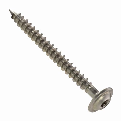 Tellerkopfschrauben 8 x 90 mm, Edelstahl A2-100 Stück, TX 40, ETA Zulassung, Teilgewinde von SCREW REBEL