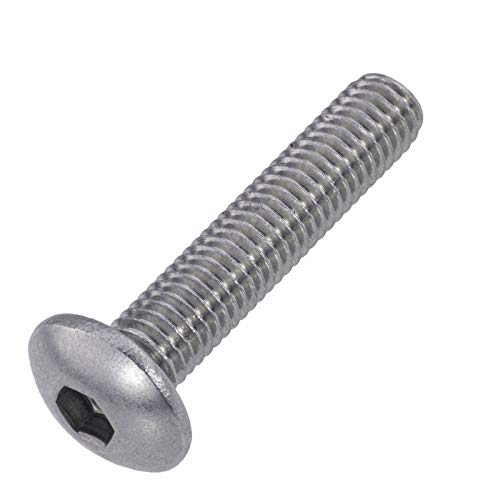 Zaunschrauben Edelstahl rostfrei A2 M 8 x 40 mm, 100 Stück- Innensechskant SW 5,5 von SCREW REBEL