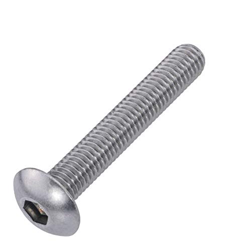 Zaunschrauben Edelstahl rostfrei A2 M 8 x 50 mm, 100 Stück- Innensechskant SW 5,5 von SCREW REBEL