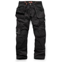 Scruffs - Arbeitshose mit Holstertaschen"Trade", schwarz Größe 24 kurz von SCRUFFS