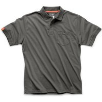 Scruffs - Polohemd "Eco Worker", anthrazit Größe m von SCRUFFS