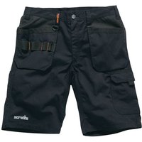 Stretch-Arbeitshorts "Flex", schwarz Größe 44 von SCRUFFS