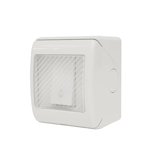 SCS SENTINEL CAC0003 Wired Push Button 230V Fernschalter-Druckschalter wasserdichte Schalter-Taste drücken Glocke abgedichtet 230V-CAC0003-SCS Sentinel, None von SCS Sentinel