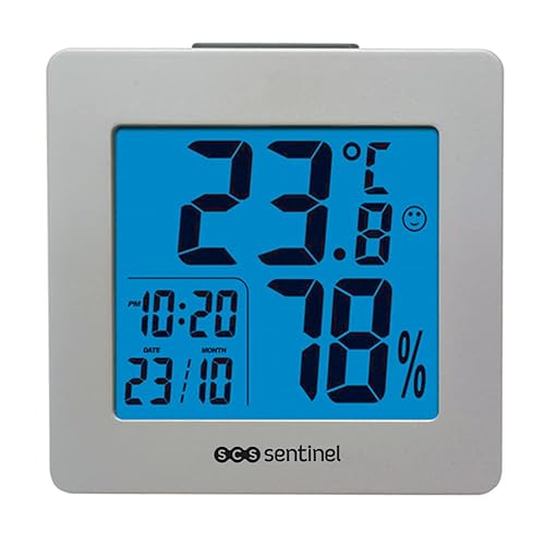 Digitales "Thermohygro" digitales Hygrometer, kleines digitales Hygrometer -Innen -Thermometer -Ammometertemperatur und Humidimeter für das Haus von SCS Sentinel