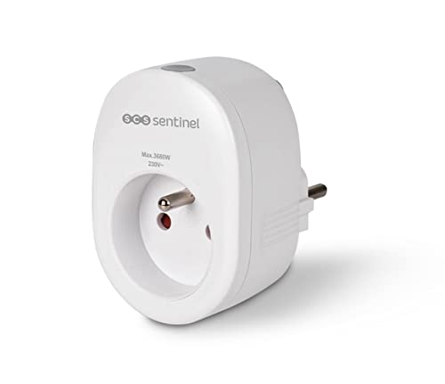 SCS Sentinel - HCN0071 - Smart Steckdose - 1 Steckdose per Smartphone fernsteuerbar - Gerätesteuerung per Sprache (Alexa, Google Home) - Max. Last 3680W - 16A - SmartPlug von SCS Sentinel