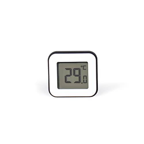 SCS Sentinel - HCN0075 - Digitales Thermometer - Innenhygrometer - Meteorologisches Instrument - Digitormer Magnet - Schwarze Farbe von SCS Sentinel