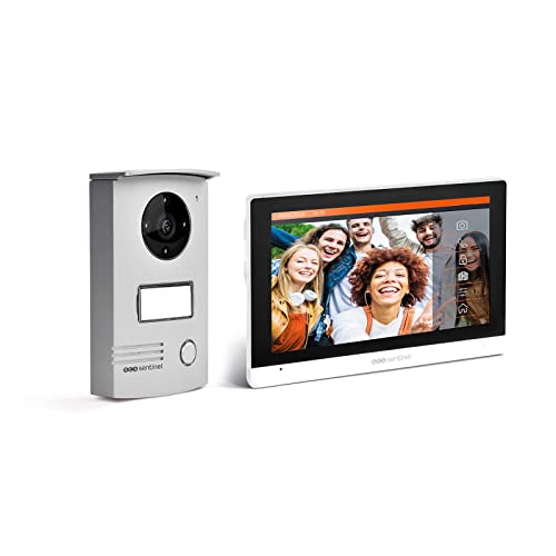 SCS Sentinel - PVF0053 - Video Türsprechanlage mit Kabelanschluss - Porter mit 7" Touchscreen - Türstation, Glocken, Wandhalterung, Adapter, Screwdo - Visiodoor WI-Fi- 5 Jahre Garantie. von SCS Sentinel