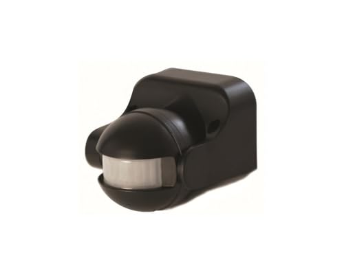 SCS Sentinel - HCN0044 - Bewegungsmelder für Außenbeleuchtung - Erfassungsreichweite 12 m in freiem Feld - Winkel 180° - IP44 - LightSensor Schwarz von SCS Sentinel