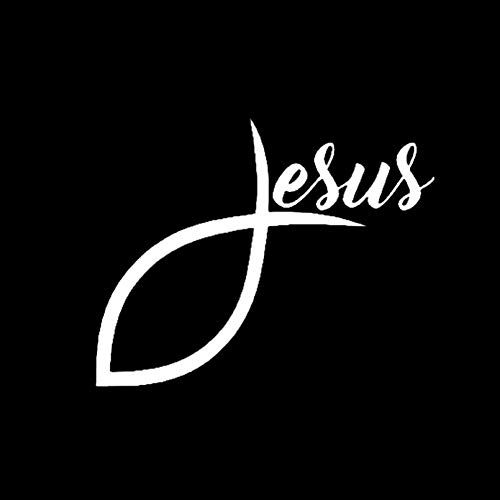Auto-Aufkleber 12.7Cm * 10Cm Jesus Fisch Vinyl Aufkleber Aufkleber Auto Fenster Wand Stoßstange Dekoration Schwarz/Silber Auto-Aufkleber 12.7Cm * 10Cm Jesus Fisch Vinyl Aufkleber Aufkleber Auto Fenster Wand Stoßstange Dekoration Schwarz/Silber von SCSHY
