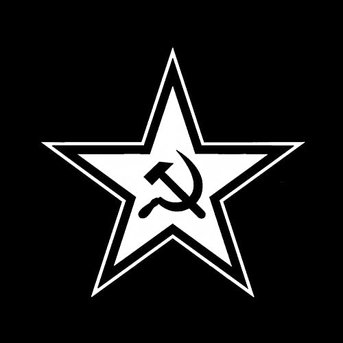 Auto-Aufkleber 13Cm * 12.3Cm Hammer Und Sichel Autoaufkleber Vinyl Aufkleber Schwarz Silber Auto-Aufkleber 13Cm * 12.3Cm Hammer Und Sichel Autoaufkleber Vinyl Aufkleber Schwarz Silber von SCSHY