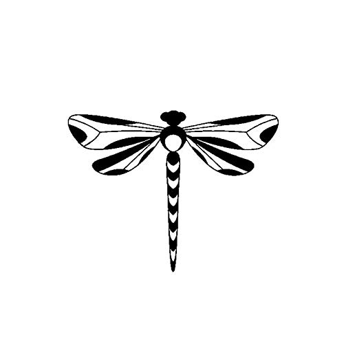 Auto-Aufkleber 15.1Cm * 11.6Cm Ungewöhnlich Schöne Libelle Cool Delicate Interessante Vinyl Aufkleber Autoaufkleber Schwarz/Silber von SCSHY