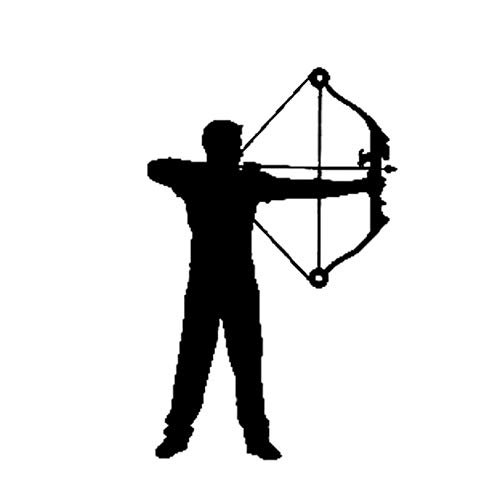 Auto-Aufkleber 9Cm * 14.1Cm Bogenschütze Bogen Bogenschießen Vinyl Aufkleber Autoaufkleber Jagdpfeil Schwarz Silber Auto-Aufkleber 9Cm * 14.1Cm Bogenschütze Bogen Bogenschießen Vinyl Aufkleber Autoaufkleber Jagdpfeil Schwarz Silber von SCSHY