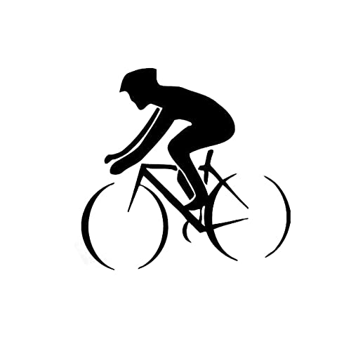 SCSHY Auto-Aufkleber 10.8Cm * 10.4Cm Das Leben Ist Wie Fahrrad Fahren Autoaufkleber Vinyl Schwarz/Silber von SCSHY