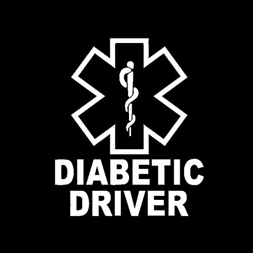 SCSHY Auto-Aufkleber 11Cm * 13Cm Lustiger Diabetic Driver Auto-Styling Wasserdichter Aufkleber Autoaufkleber Vinyl Zubehör von SCSHY