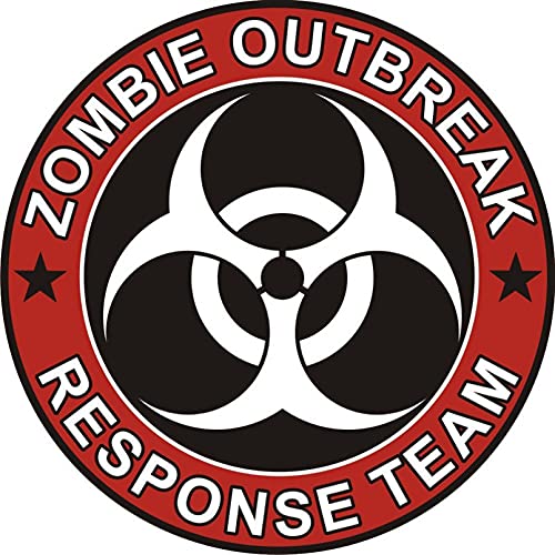 SCSHY Auto-Aufkleber 12.7Cm * 12.7Cm Autoaufkleber Reflektierende Zombie Outbreak Response Team Aufkleber von SCSHY
