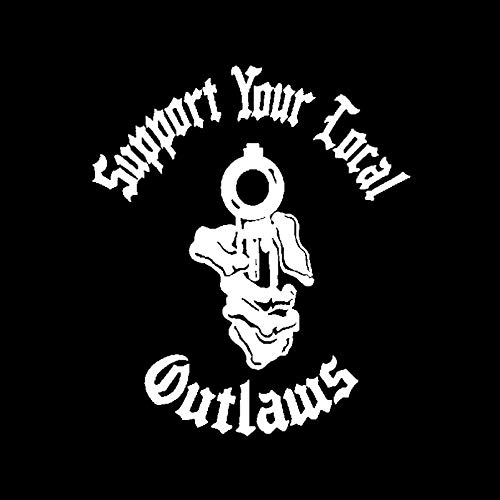 SCSHY Auto-Aufkleber 12Cm * 14Cm Persönlichkeit Vinyl Autoaufkleber Unterstützen Sie Ihre Lokalen Outlaws Decal Black Silver Zubehör SCSHY Auto-Aufkleber 12Cm * 14Cm Persönlichkeit Vinyl Autoaufkleber Unterstützen Sie Ihre Lokalen Outlaws Decal Black Silver Zubehör von SCSHY