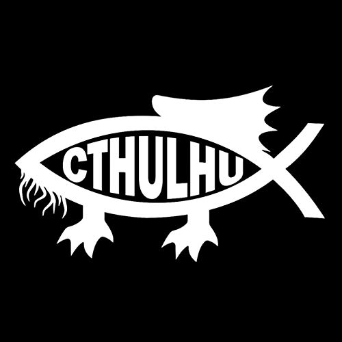 SCSHY Auto-Aufkleber 13,7 cm * 7,8 cm Cthulhu Fisch Mode Auto Aufkleber Dekor Vinyl Aufkleber SCSHY Auto-Aufkleber 13,7 cm * 7,8 cm Cthulhu Fisch Mode Auto Aufkleber Dekor Vinyl Aufkleber von SCSHY