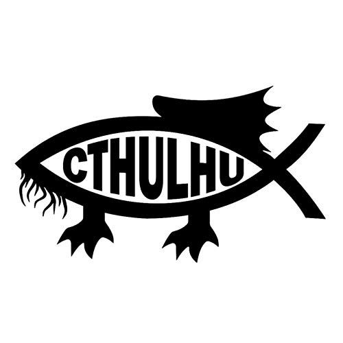 SCSHY Auto-Aufkleber 13,7 cm * 7,8 cm Cthulhu Fisch Mode Auto Aufkleber Dekor Vinyl Aufkleber SCSHY Auto-Aufkleber 13,7 cm * 7,8 cm Cthulhu Fisch Mode Auto Aufkleber Dekor Vinyl Aufkleber von SCSHY