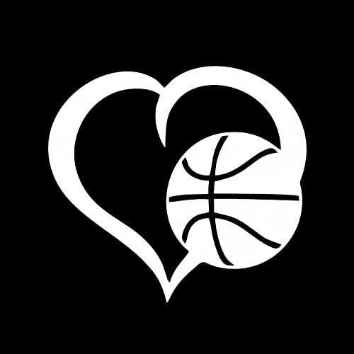 SCSHY Auto-Aufkleber 13.3Cm * 12.1Cm Ich Liebe Basketball Fußball Herz Vinyl Aufkleber Autoaufkleber Schwarz/Silber SCSHY Auto-Aufkleber 13.3Cm * 12.1Cm Ich Liebe Basketball Fußball Herz Vinyl Aufkleber Autoaufkleber Schwarz/Silber von SCSHY