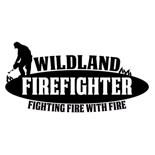 SCSHY Auto-Aufkleber 13.5X6.6Cm Wildland Firefighter Mode Auto Fensteraufkleber Schwarz/Silber Vinyl Aufkleber Zubehör SCSHY Auto-Aufkleber 13.5X6.6Cm Wildland Firefighter Mode Auto Fensteraufkleber Schwarz/Silber Vinyl Aufkleber Zubehör von SCSHY