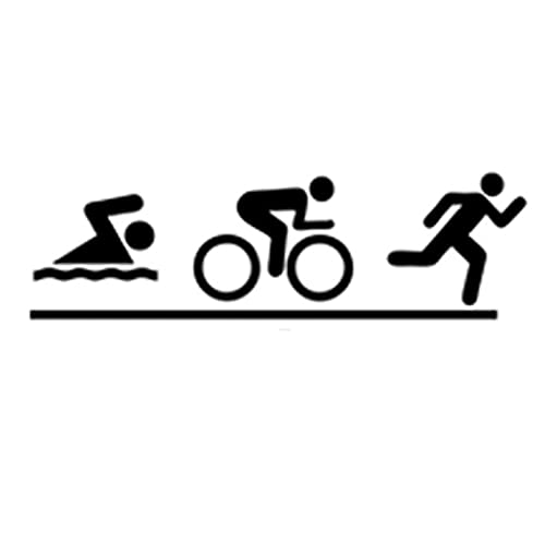 SCSHY Auto-Aufkleber 18.1Cm * 5.3Cm Interessantes Triathlon Sport Vinyl Auto Aufkleber Silhouette Dekor SCSHY Auto-Aufkleber 18.1Cm * 5.3Cm Interessantes Triathlon Sport Vinyl Auto Aufkleber Silhouette Dekor von SCSHY