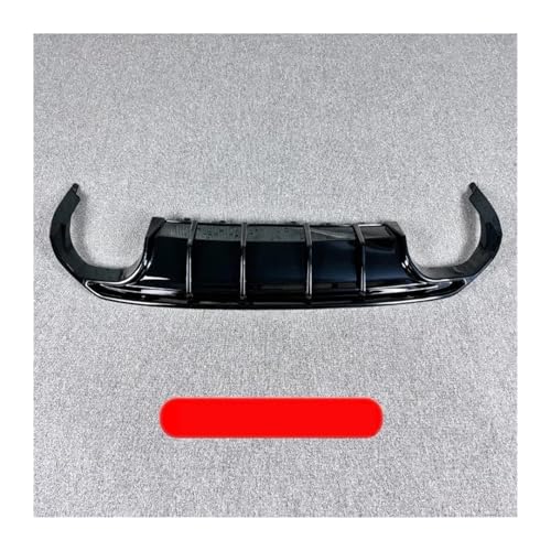 SCSTHRCRA Für A*UDI A3 S3 Limousine 8Y 2020-2024 Auto Heckstoßstange Lip Spoiler Diffusor Splitter Modifikation Außenkörper Kit Frontspoiler(Glossy Black) von SCSTHRCRA