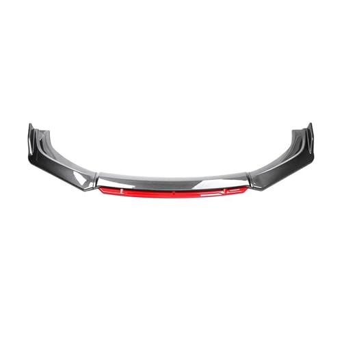 SCSTHRCRA Für A*UDI Q3 2012-2020 Sport 4Pcs Front Stoßstange Split Lip Body Kit Spoiler Diffusor Deflektor Modifikation Frontspoiler(Carbon Red) von SCSTHRCRA